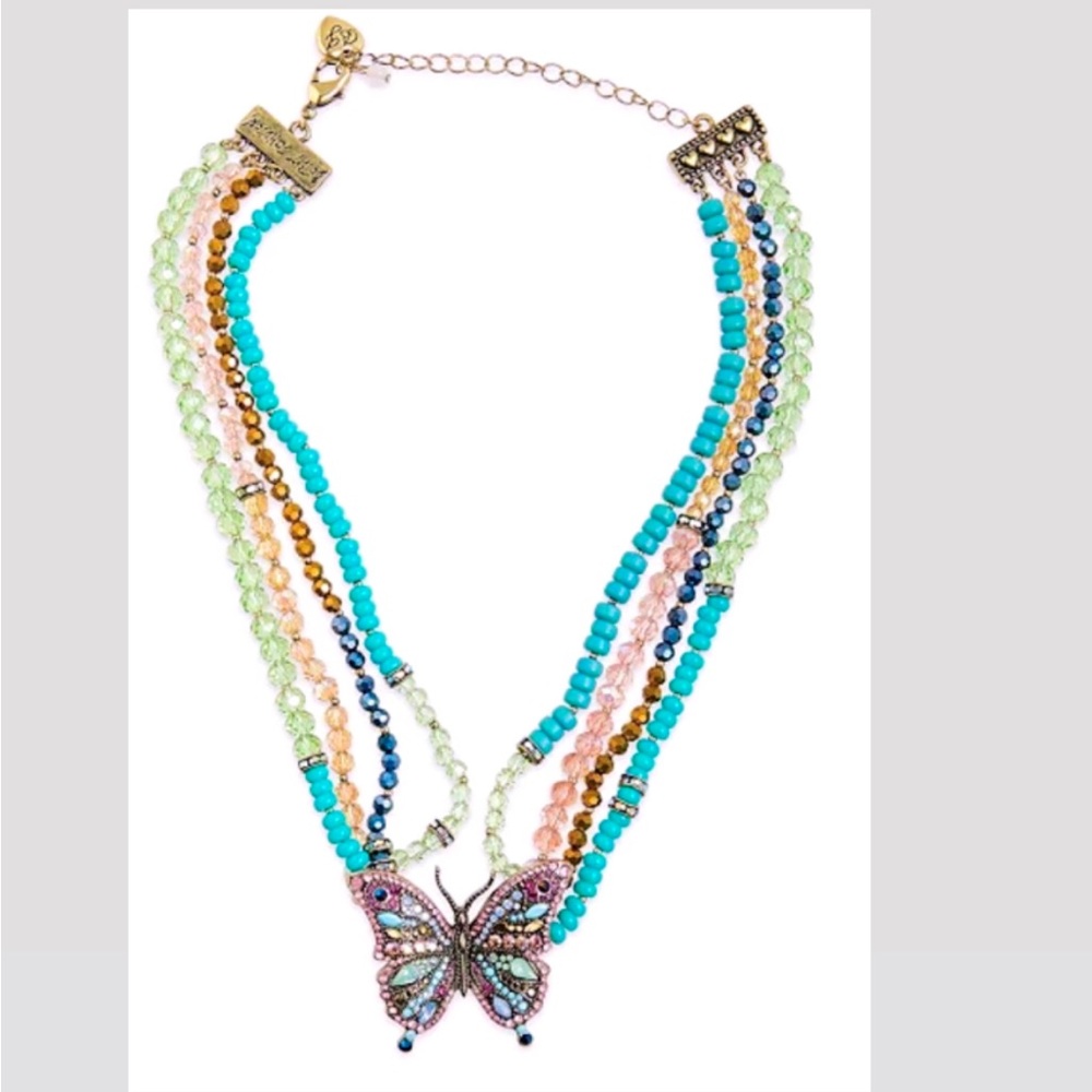 LOOKING FOR:  Betsey Johnson Boho Butterfly Multi-strand Necklace